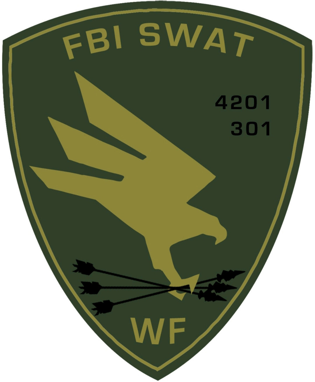 FBI SWAT Wood Shield