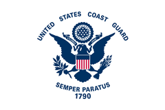US Coast Guard Wood Flag