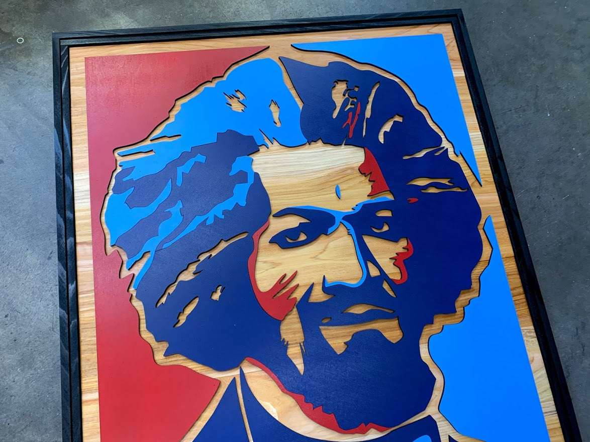 Frederick Douglass Equality Wooded Wall Art by Patriot Wood