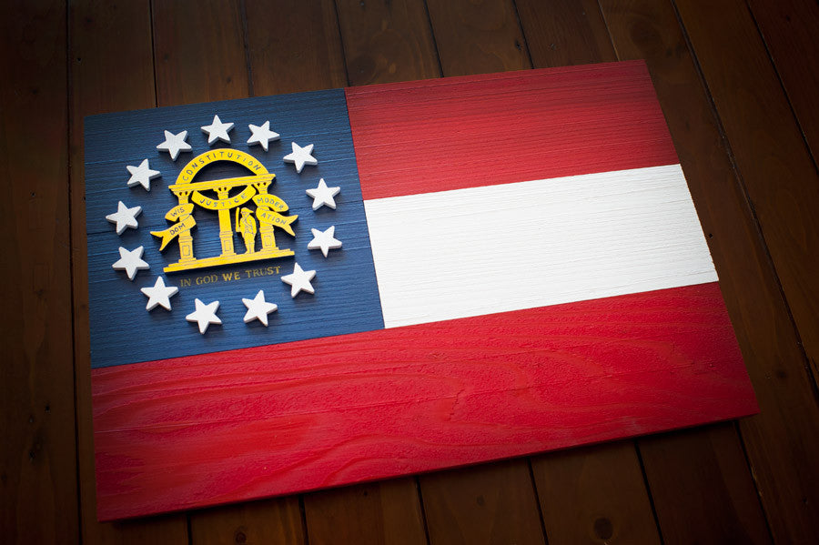 Georgia Wooden Flag by Patriot Wood