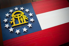 Georgia Wooden Flag by Patriot Wood