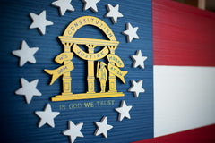 Georgia Wooden Flag by Patriot Wood