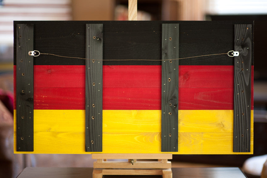 Germany wood flag, German wooden wall art by Patriot Wood