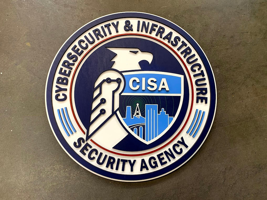 Custom CISA Wood Logo