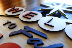 Welcome To Las Vegas wood sign handmade by Patriot Wood