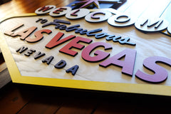 Welcome To Las Vegas wood sign handmade by Patriot Wood