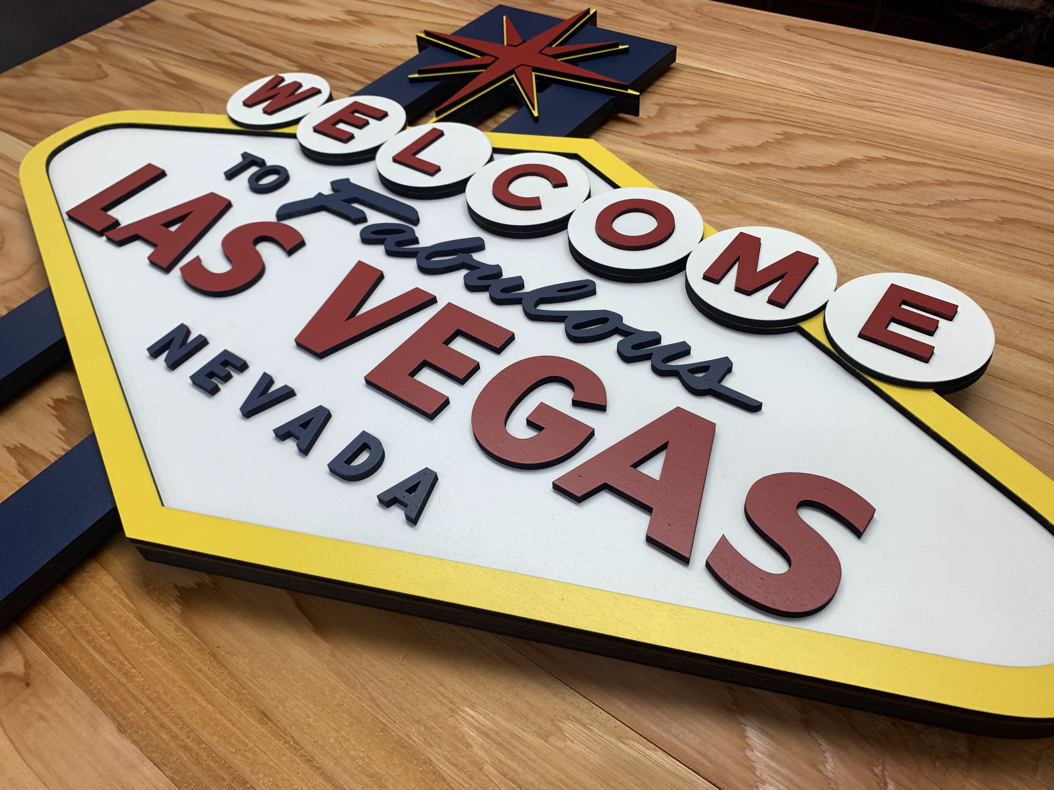 Welcome To Las Vegas Wood Sign