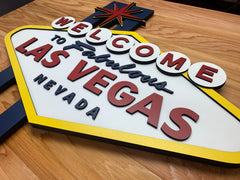 Welcome To Las Vegas Wood Sign