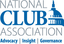 Custom National Club Association Wood Logo