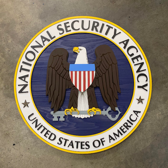 National Security Agency Custom Wood Patch