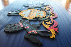 Pennsylvania Wood Flag handmade by Patriot Wood