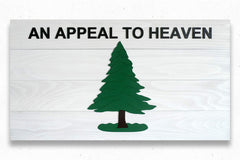 Pine Tree Wood Flag