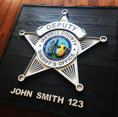 Custom Police Wood Badge