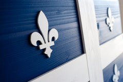 Quebec wood flag, Canada wooden flags by Patriot Wood