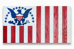 Ensign of the US Revenue Cutter Service Wood Flag