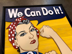 Rosie the Riveter Wooden Wall Art by Patriot Wood