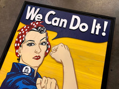 Rosie the Riveter Wooden Wall Art by Patriot Wood