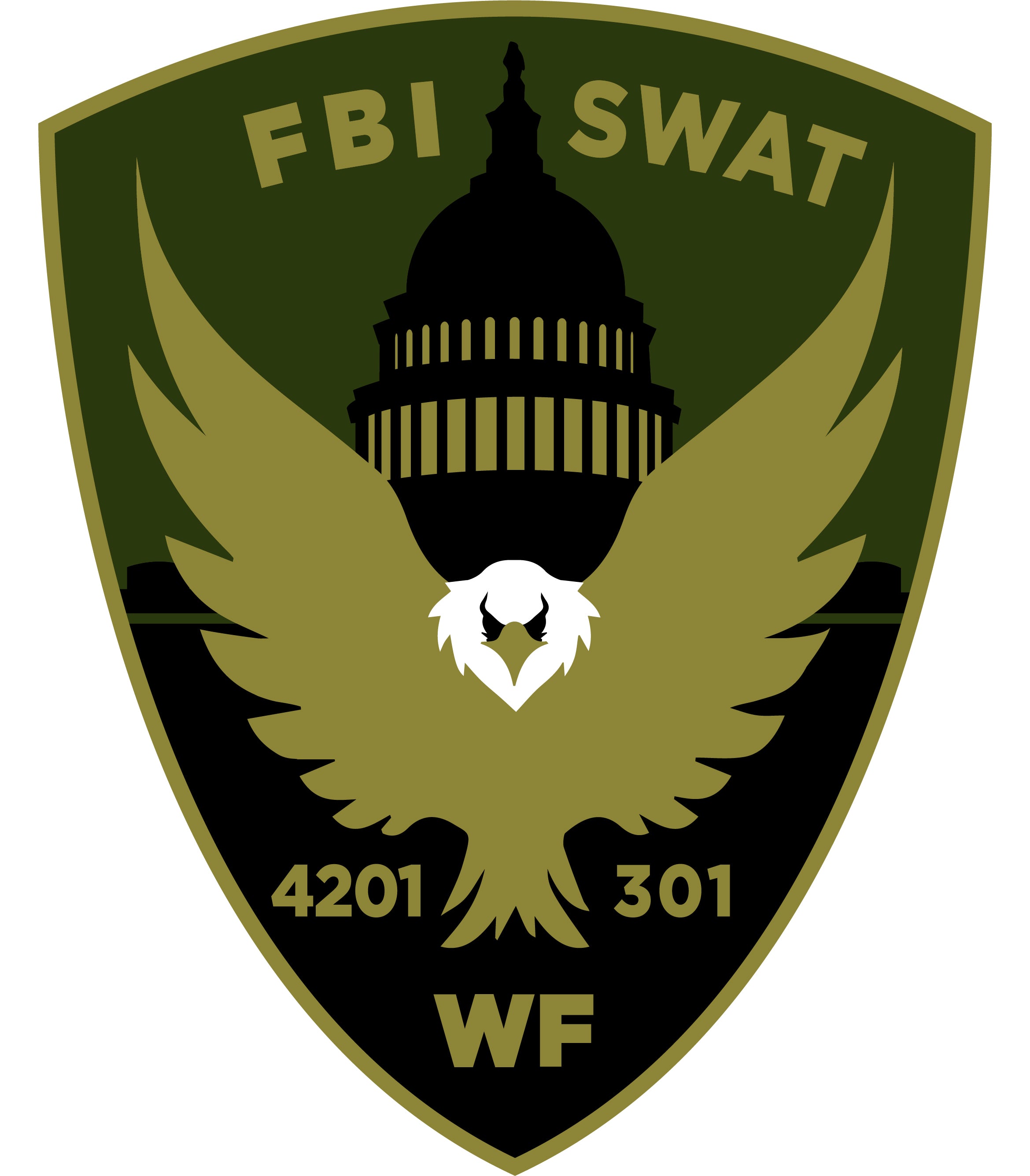 FBI SWAT Wood Shield