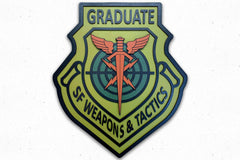 USAF Security Forces Weapons Tactics Graduate Wooden Patch by Patriot Wood