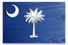 South Carolina Wood Flag