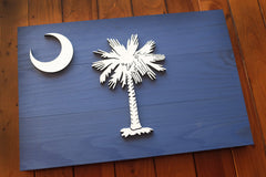 South Carolina Wood Flag