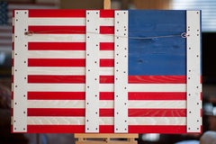 Star Spangled Banner wood flag, US wooden flag by Patriot Wood