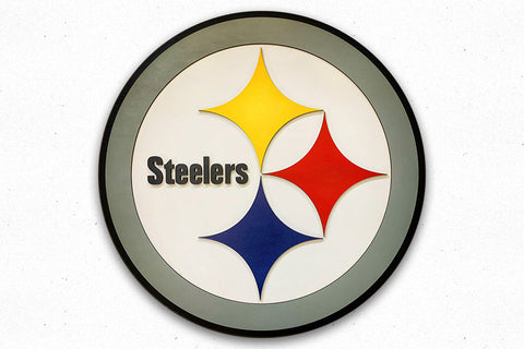 Custom Pittsburgh Steelers Wooden Logo by Patriot Wood
