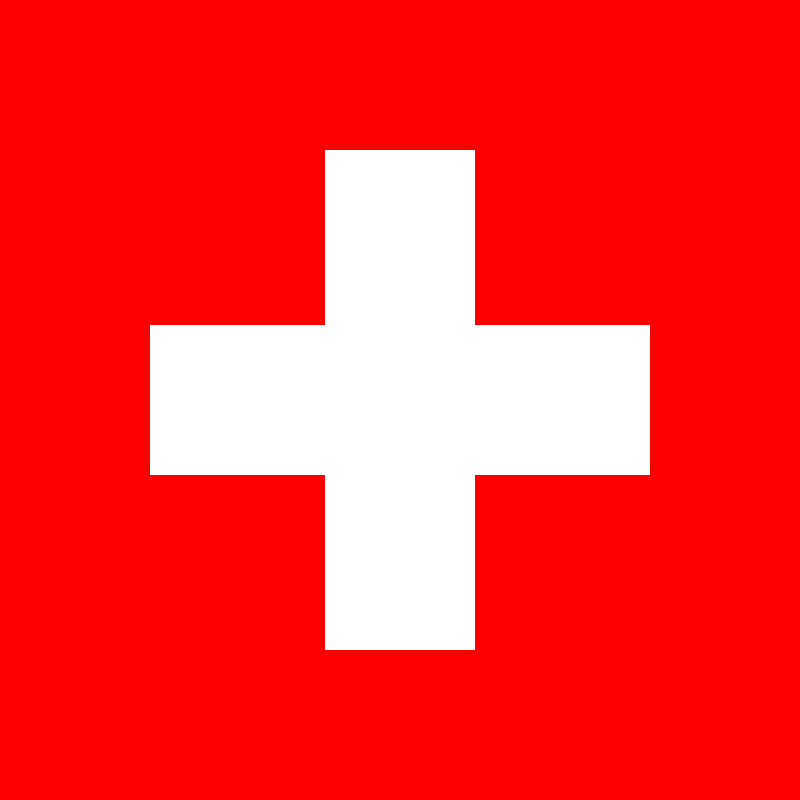 Switzerland Wood Flag