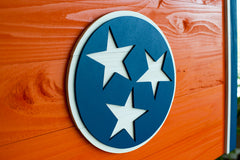 Tennessee Orange Wood Flag