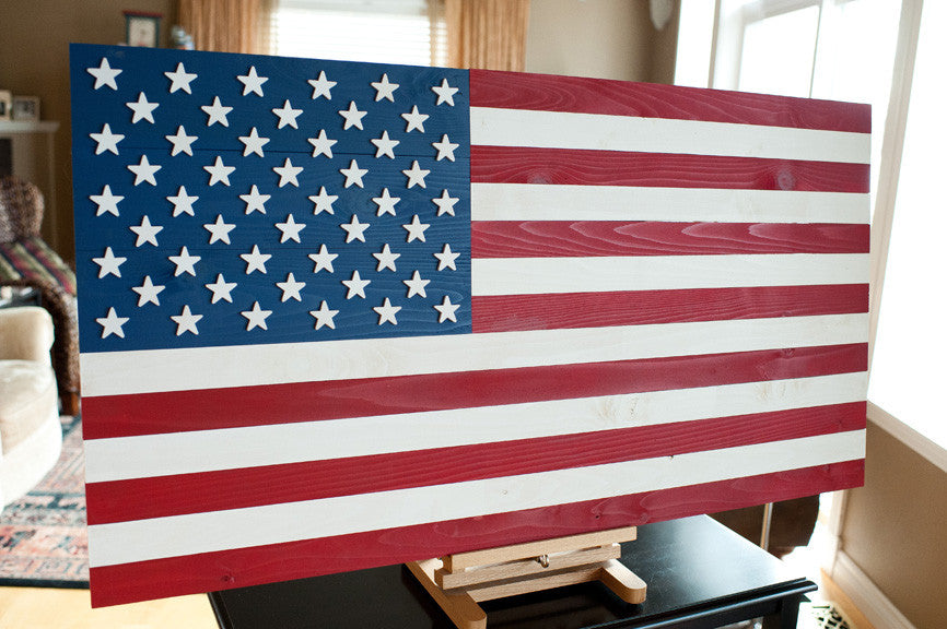American wood flag, wooden flags by Patriot Wood