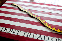 Navy Jack Wood Flag, Navy Jack wooden flag by Patriot Wood