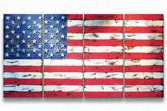 American Vintage 8-Foot Wood Flag