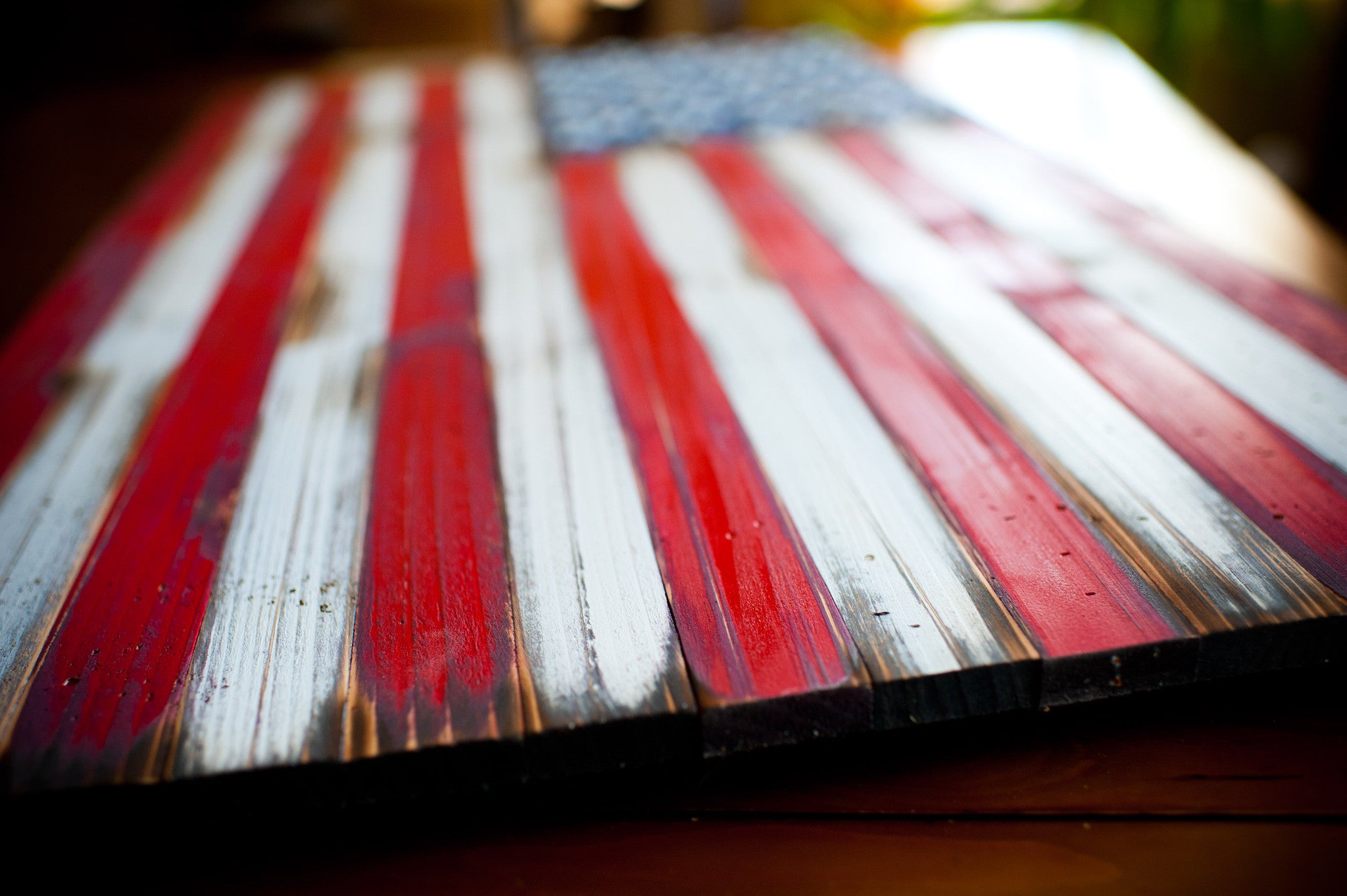 US Vintage Wooden Flag by Patriot Wood