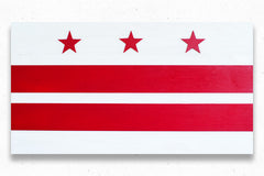 Washington DC Wooden Flag by Patriot Wood