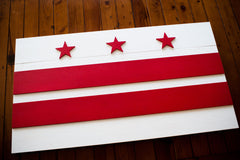 Washington DC Wooden Flag by Patriot Wood