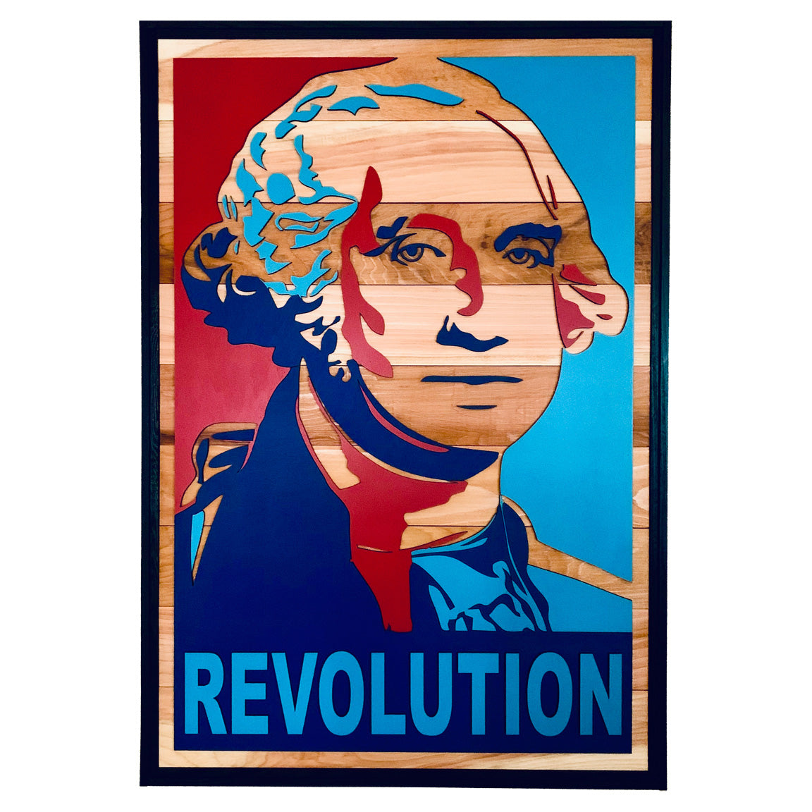George Washington REVOLUTION Wood Wall Art
