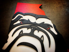 UGA Bulldog Wooden Wall Art - University of Georgia